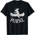 thumbnail image 1 of Maine Shirt | Funny Moose Canoe Vacation t-shirt, 1 of 3