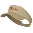 thumbnail image 1 of Maine State Embroidered Sun Visor - Khaki OSFM, 1 of 5