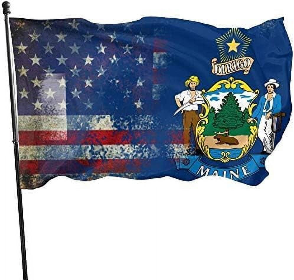 Maine State Garden 3x5 FT Flag Outdoor Indoor Party Home House Sign ...