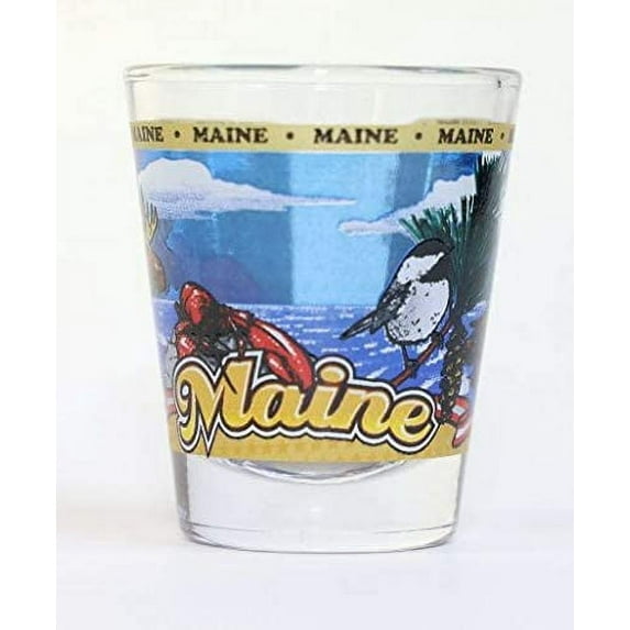Maine State Wraparound Shot Glass