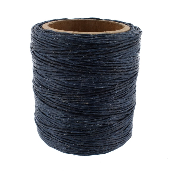 Maine Thread, Twisted Waxed Cord, 70 yard spool, Denim