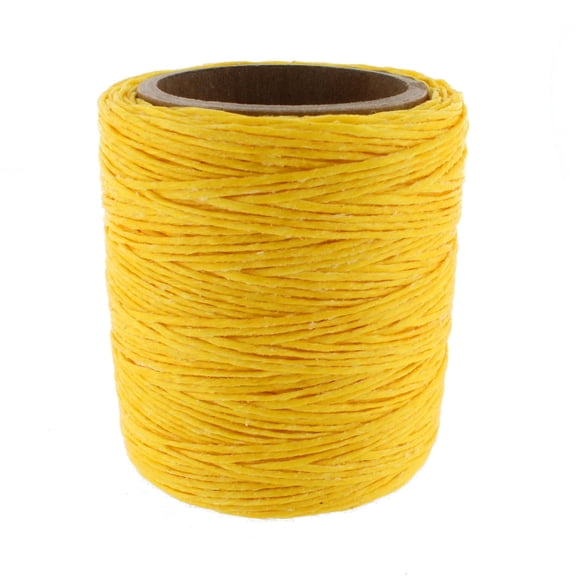 Maine Thread, Twisted Waxed Cord, 70 yard spool, Yellow