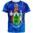 thumbnail image 1 of Maine Vintage Distressed State Flag All Over Mens T Shirt Multi 2XL, 1 of 2