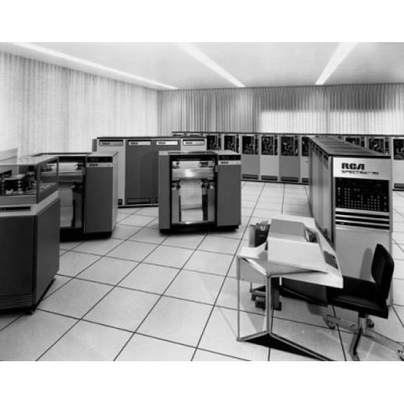 Mainframes in a computer lab Canvas Art - (18 x 24)