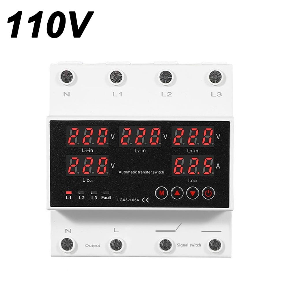 Mains Generator Inverter Automatic Transfer Switch With Real Time Monitoring,110V