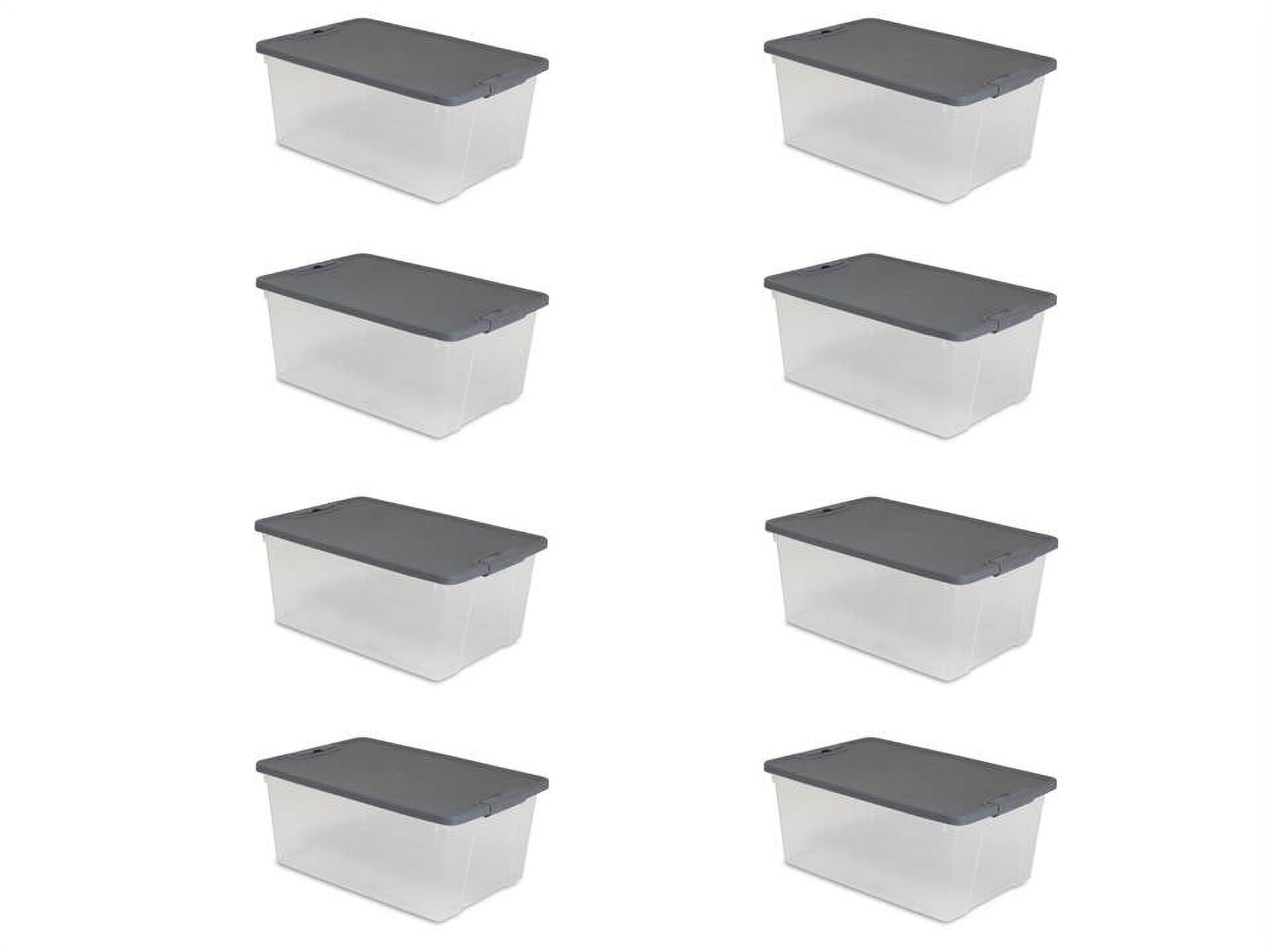 RW Base Gray Plastic Collapsible Storage Container - 21 x 15 1/2