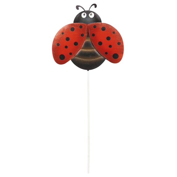 Mainstay 5" x 12" Metal Ladybug Plant Stake