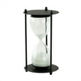 thumbnail image 1 of Mainstays 7" Black Metal and Glass Decorative Table Top Hour Glass with White Sand, 1 of 9