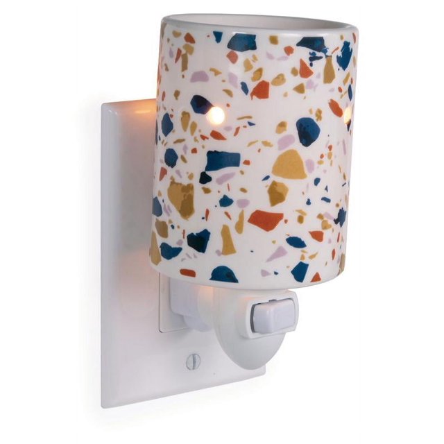 Mainstays Pluggable Wax Melt Warmer, Terrazzo, Single Pack