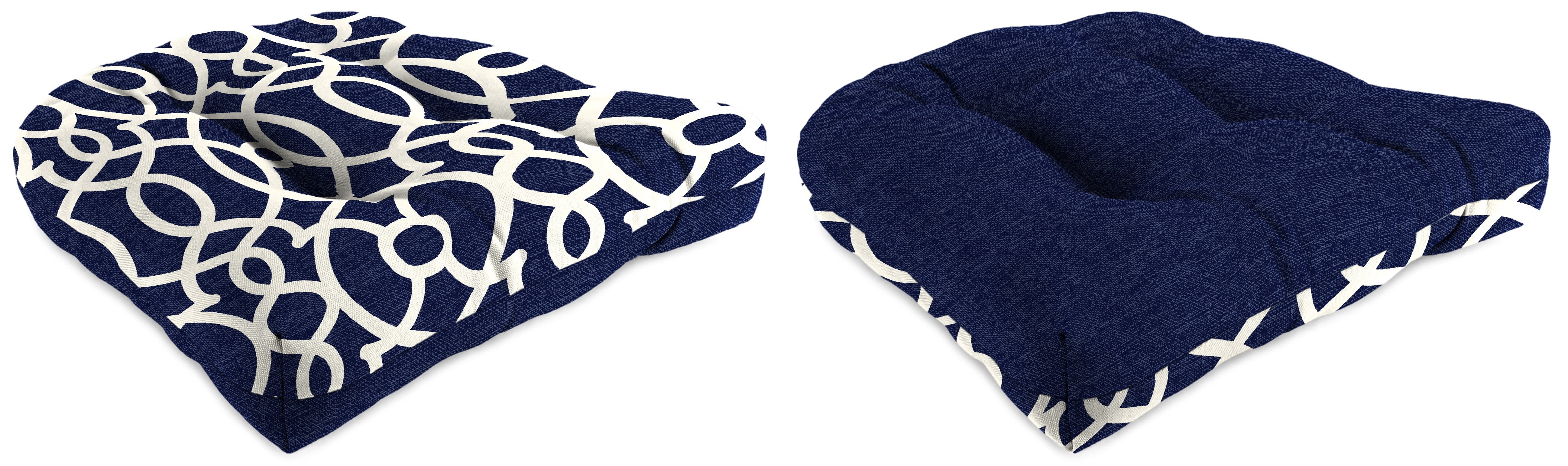 Mainstay's Set of Two 18" x 18" x 4" Outdoor Wicker Chair Cushions, 2