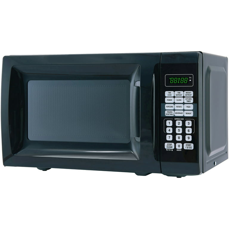 Mainstays 0.7 Cu ft Compact Countertop Microwave Oven, Teal, New 