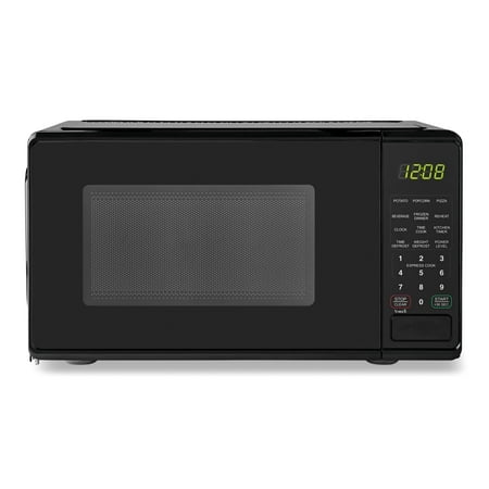 Mainstays 0.7 Cu ft Countertop Microwave Oven, 700 Watts, Black