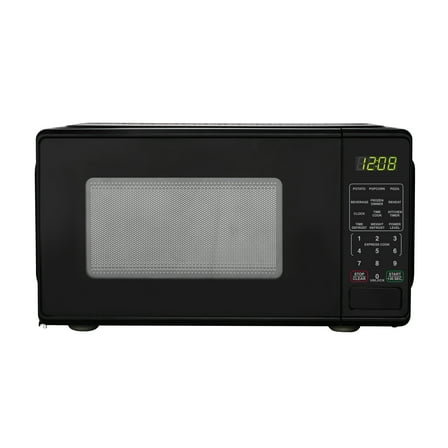 Mainstays 0.7 Cu ft Countertop Microwave Oven, 700 Watts, Black