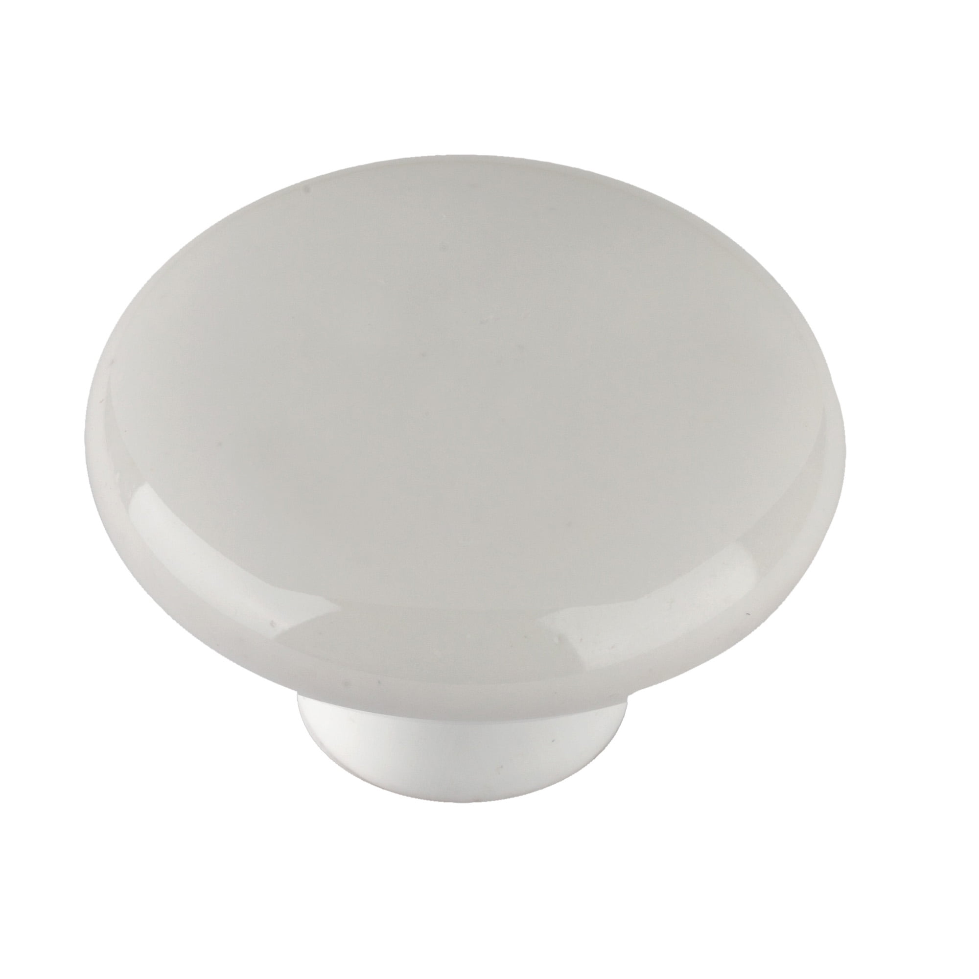 Classic Ceramic 1-1/2 in. (38mm) White Round Cabinet Knob Classic Ceramic 1-1/2 in. (38mm) White Round Cabinet Knob