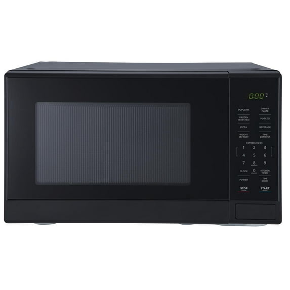 Open Box Mainstays 1.1 cu ft Microwave Oven in black