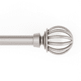 thumbnail image 1 of Mainstays 1/2" Nickel Macey Cage Adjustable Single Curtain Rod Set, 48-84", 1 of 6