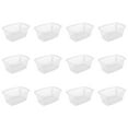 thumbnail image 1 of Mainstays Small 1.5 Bushel Rectangular Laundry Basket, Ideal for Basic Laundry Needs, White, 12 Pack, 1 of 10