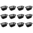 thumbnail image 1 of Mainstays 1.5 Bushel Rectangular Plastic Laundry Basket, Black, Set of 12, 1 of 10