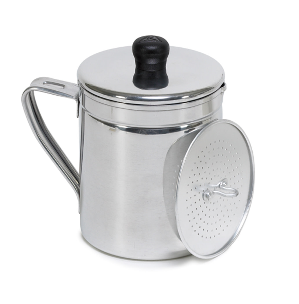 Mainstays 1.5 Quart Aluminum Grease Dispenser with Filter and Lid, Silver - image 1 of 5