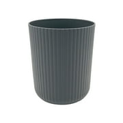 Mainstays 1.64 Gallon Plastic Ribbed Trash Can, Grey
