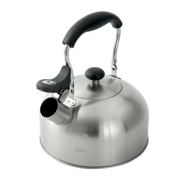 Mainstays 1.8Liter Whistle Tea Kettle Stainless Steel Silver