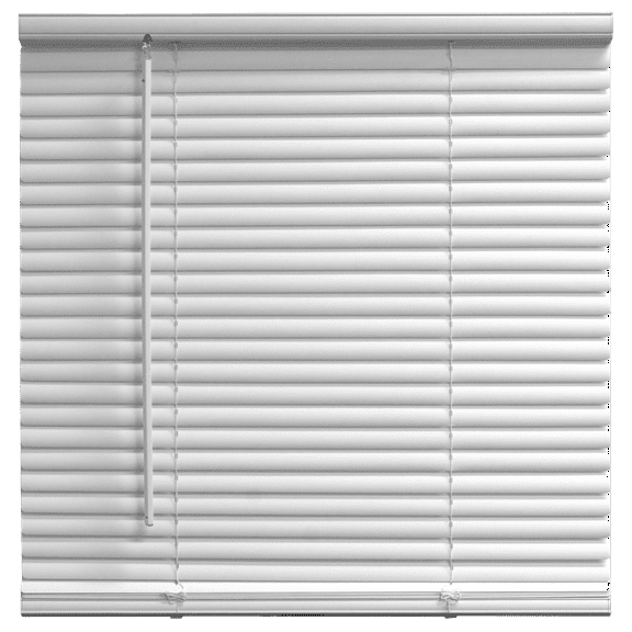 Mainstays 1" Cordless Room Darkening Vinyl Blinds, White, 27"W x 48"L