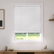 Mainstays 1" Cordless Room Darkening Vinyl Blinds, White, 64"W x 72"L
