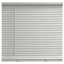 Mainstays 1" Cordless Vinyl Light Filtering Blinds, 1-Piece, White, 47" W x 64" L