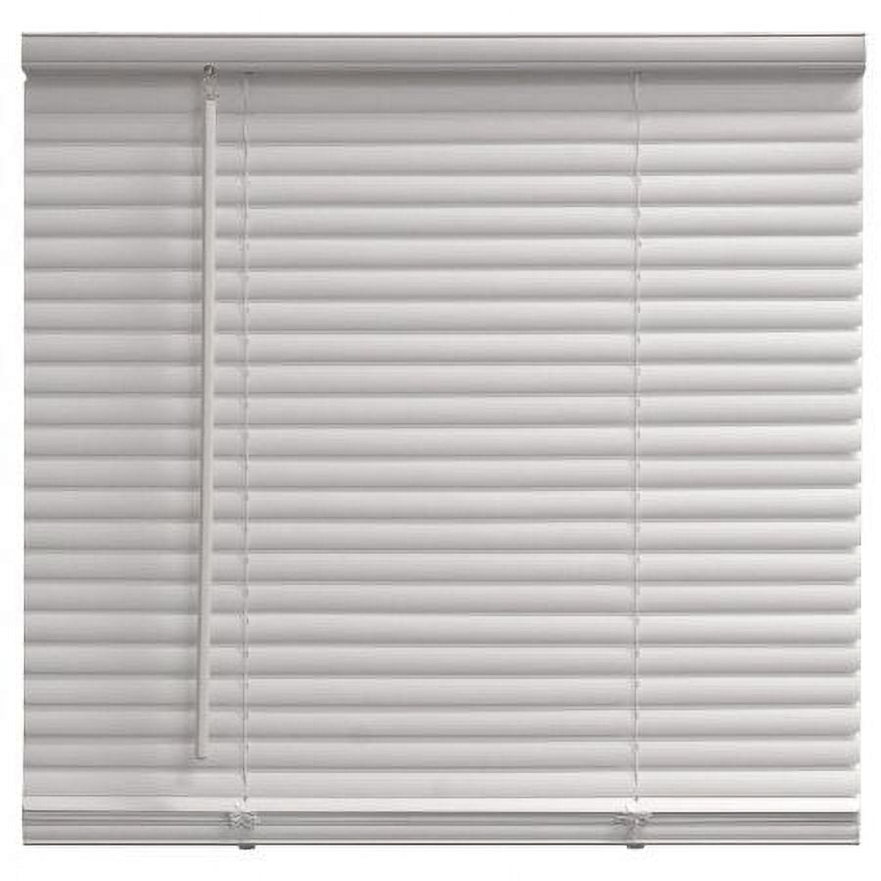 Mainstays 1" Cordless Vinyl Light Filtering Mini Blinds, White, 23" W x 42" L