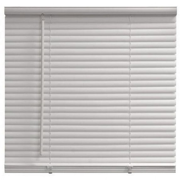 Mainstays 1" Cordless Vinyl Light Filtering Mini Blinds, White, 23" W x 42" L