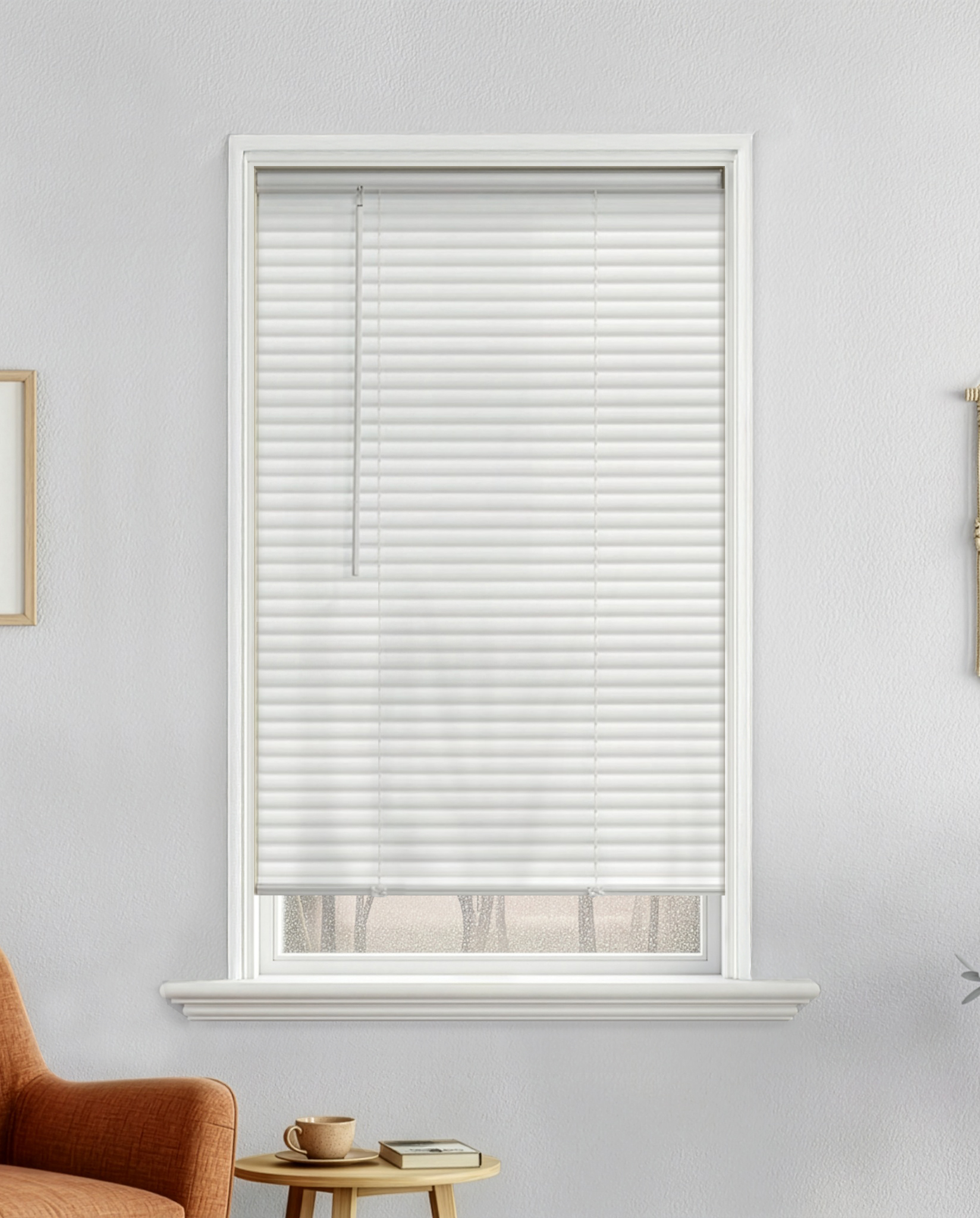 MAINSTAYS 1″ CORDLESS VINYL LIGHT FILTERING MINI BLINDS,...