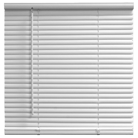 Mainstays 1" Cordless Vinyl Room Darkening Blinds, White, 31"W x 72"L