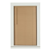 Mainstays 1" Cordless Vinyl Room Darkening Mini Blinds, Khaki, 23"W x 72"L