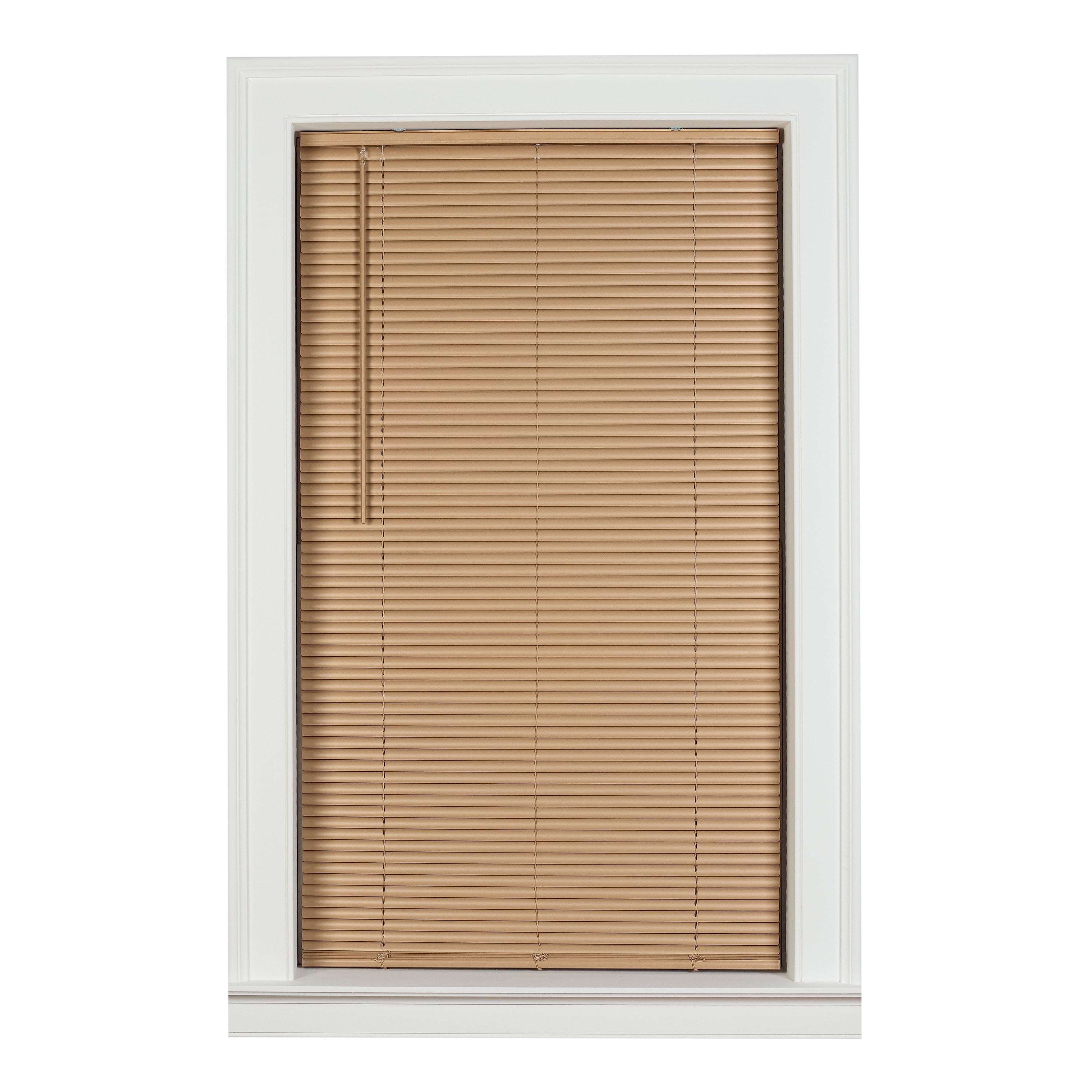 Mainstays 1 Cordless Room Darkening Vinyl Horizontal Mini Blinds, White,  29 x 48 