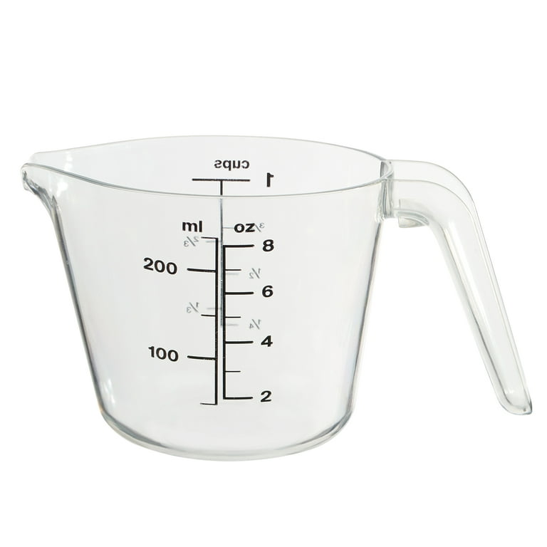 Mainstays 1 Cup Plastic Measuring Cup, Clear