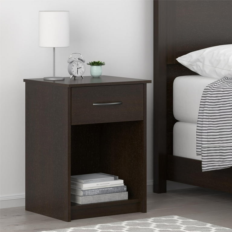 Mainstays espresso nightstand discount