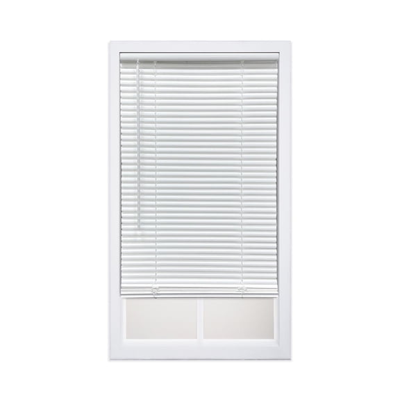 Mainstays 1 in Room-Darkening rPET Mini Blind, White, 23 in x 72 in