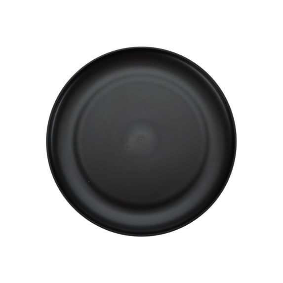 Mainstays 10.5 in Round Plastic Plate, Black