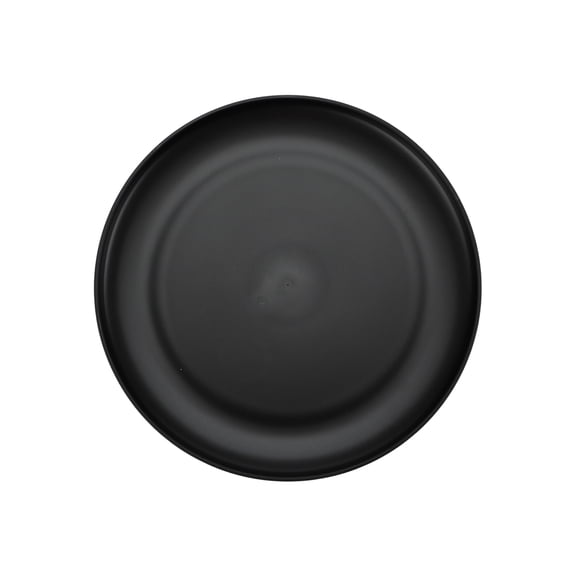 Mainstays 10.5 in Round Plastic Plate, Black