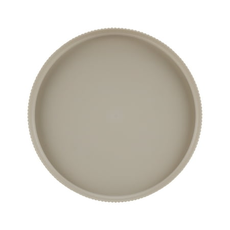 Mainstays Eco-Friendly Recycled Plastic Dinner Plate, Beige, 10"
