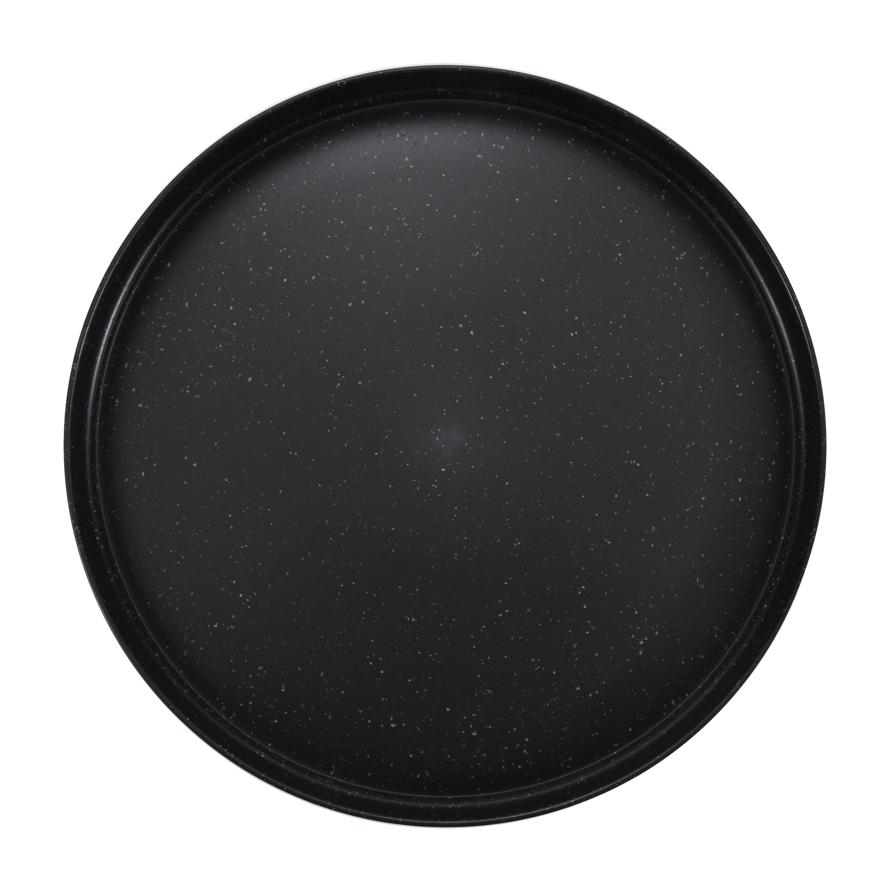 Mainstays 10-Inch Eco-Friendly Recycled Plastic Dinner Plate, Black - image 1 of 12