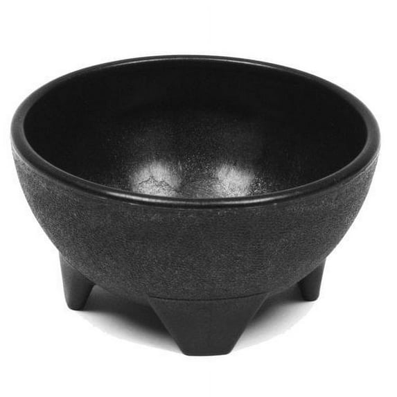 Mainstays 10 Ounce Capacity Black Traditional Salsa Dish or Serving Bowls, Plastic, BPA Free