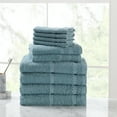 thumbnail image 1 of Mainstays 10 Piece Bath Towel Set with Upgraded Softness & Durability, Blue, 1 of 5