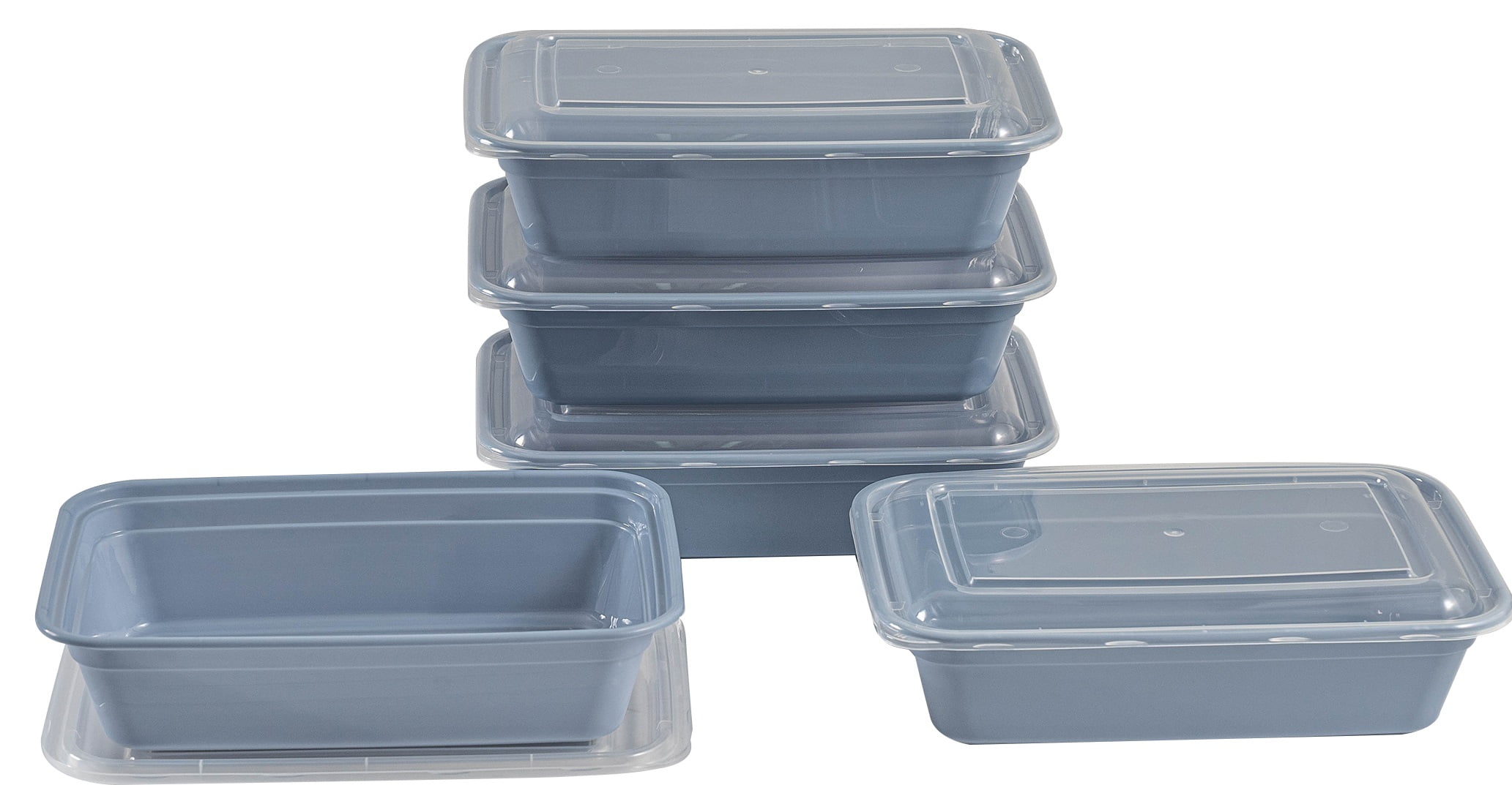 12 Pack] 3 Compartment BPA Free Reusable Meal Prep Containers- Plastic