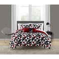 thumbnail image 1 of Mainstays 10-Piece Red Geometric Bed in a Bag, Full, 1 of 7