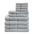 thumbnail interactive-video image 1 of Mainstays 10 Piece Towel Set with Upgraded Softness & Durability, Grey, 1 of 13