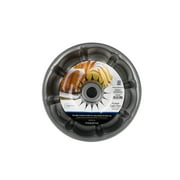 Mainstays 10" Round Nonstick Carbon Steel Fluted Cake Pan, Gray
