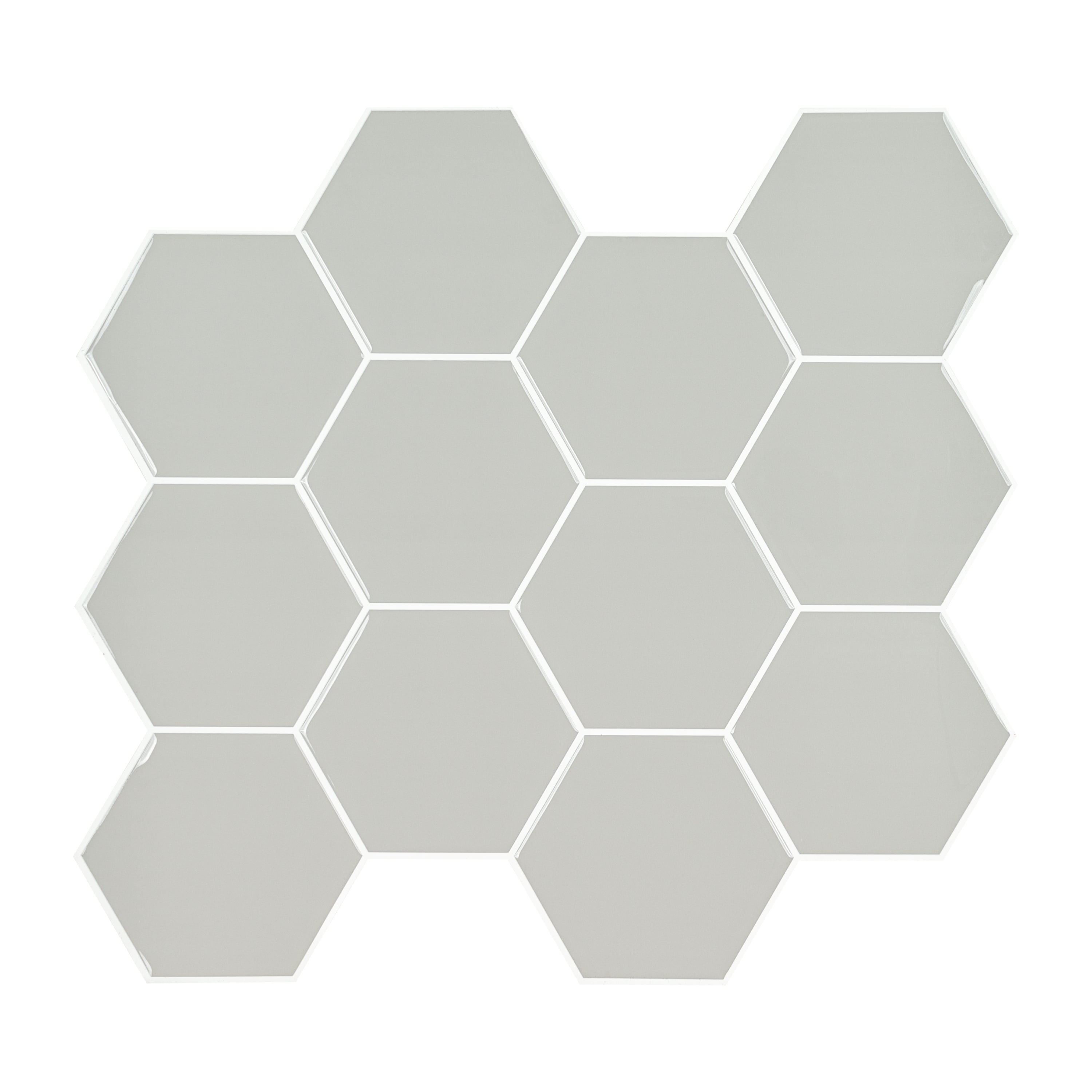 南*ス様 house on the hill S/S Tee (Tile) 10 Mainstays Grey Hexagon Peel and Stick Mosaic Wall Tile 10 in W x