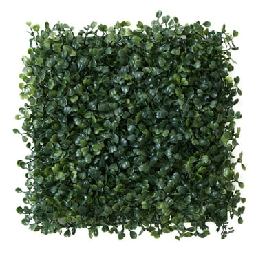 Mainstays 10" x 10" Green Artificial Decorative Boxwood Plant Mat