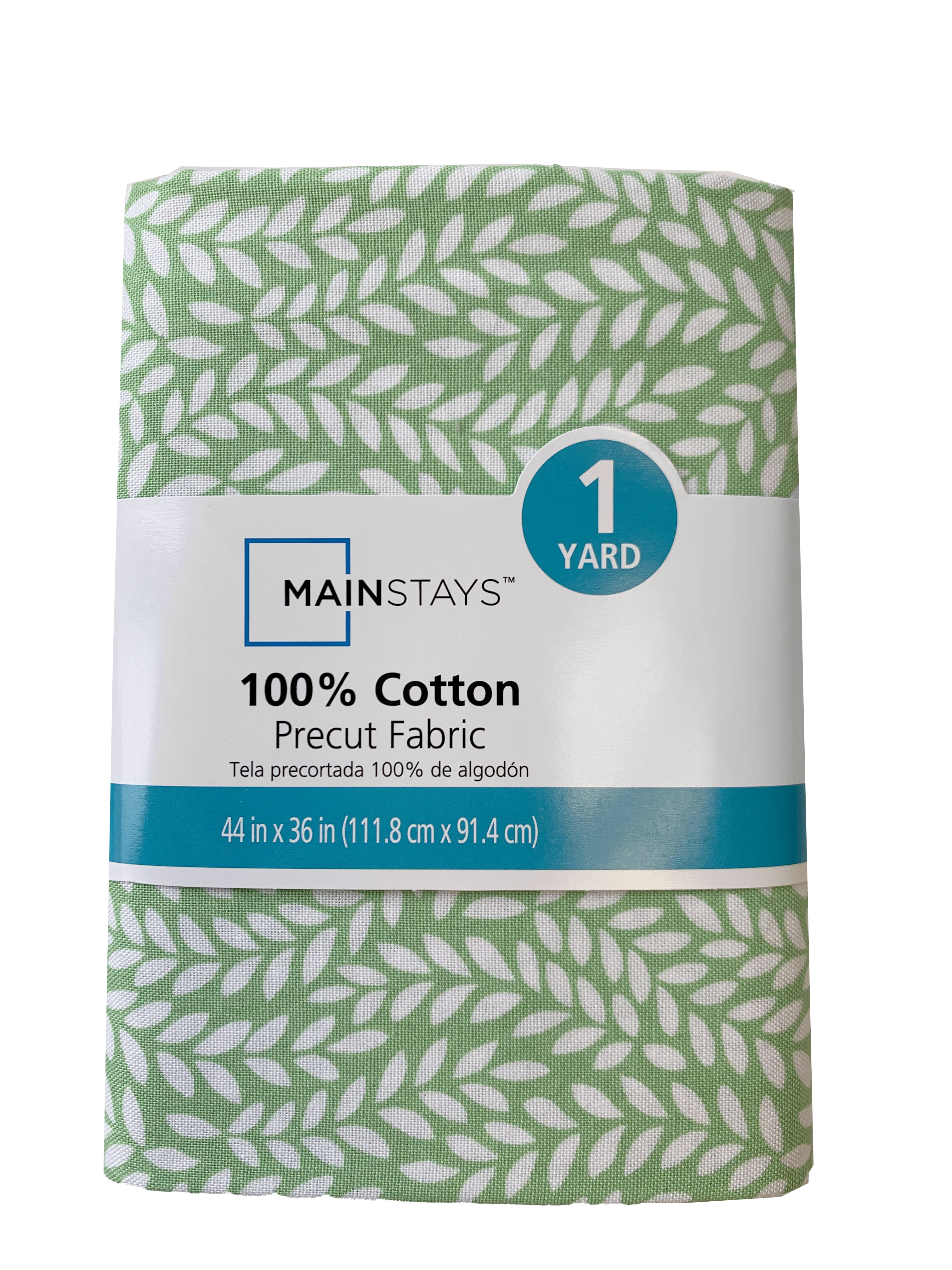Mainstays 100 Cotton 1 Yard Precut Fabric Green Vine